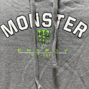 Monster Energy‎ Sweatshirt Women's Size Medium  Hoodie Drawstring Pocket Gray
